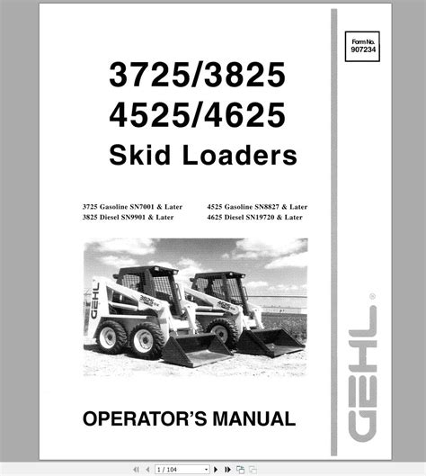 gehl skid steer repair manual|gehl skid steer troubleshooting.